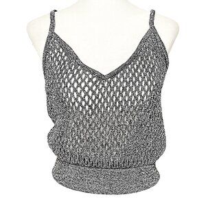 ZARA Metallic Thread Knit Tank (Size S)